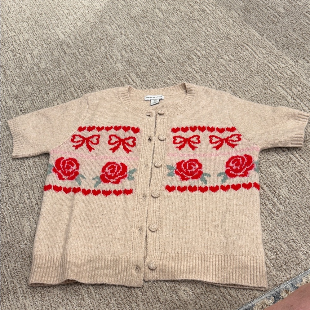 Short sleeve cardigan sweater Cupcakes & Cashmere